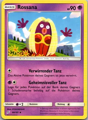 Pokémon-Karte Rossana 68/181 Teams Sind Trumpf