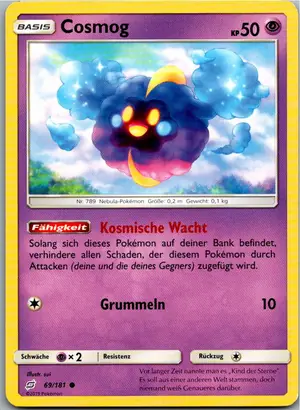 Pokémon-Karte Cosmog 69/181 Teams Sind Trumpf