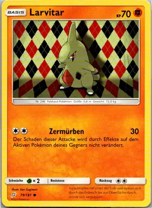 Pokémon-Karte Larvitar 79/181 Teams Sind Trumpf