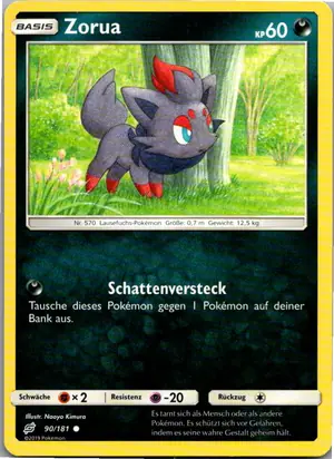 Zorua Exemplar 1,25 €