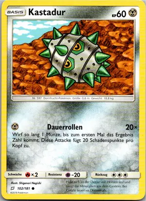 Pokémon-Karte Kastadur 102/181 Teams Sind Trumpf