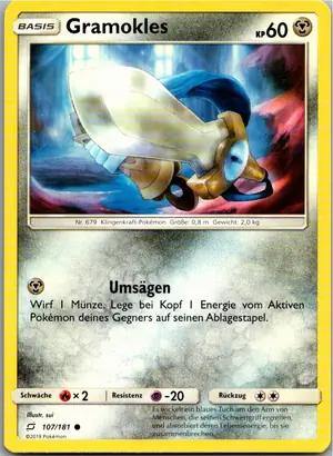 Pokémon-Karte Gramokles 107/181 Teams Sind Trumpf