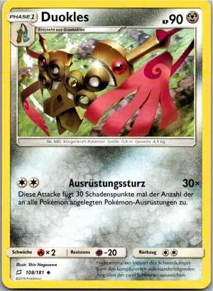 Pokémon-Karte Duokles 108/181 Teams Sind Trumpf