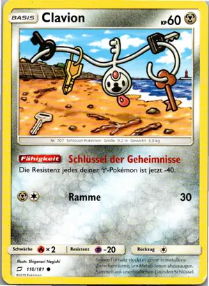 Pokémon-Karte Clavion 110/181 Teams Sind Trumpf