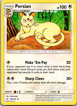 Pokémon-Karte Snobilikat 126/181 Teams Sind Trumpf