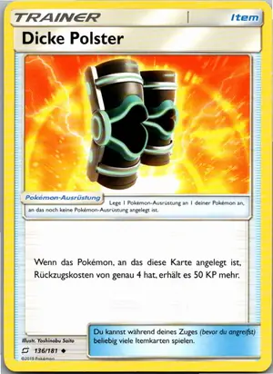 Pokémon-Karte Dicke Polster 136/181 Teams Sind Trumpf