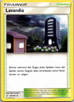 Pokémon-Karte Lavandia 147/181 Teams Sind Trumpf
