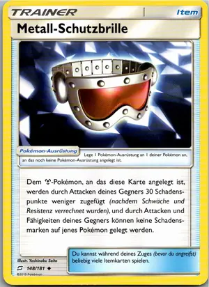 Pokémon-Karte Metall-Schutzbrille 148/181 Teams Sind Trumpf