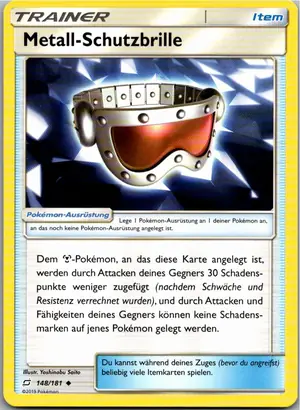 Metall-Schutzbrille Exemplar 1,25 €