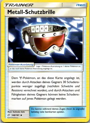 Metall-Schutzbrille Exemplar 1,25 €