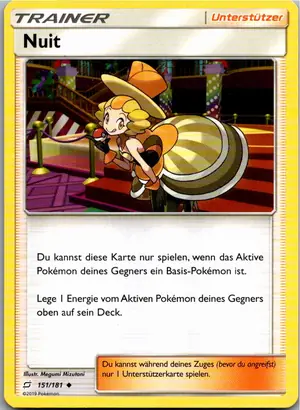 Pokémon-Karte Nuit 151/181 Teams Sind Trumpf