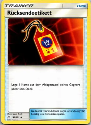Rücksendeetikett Exemplar 1,25 €