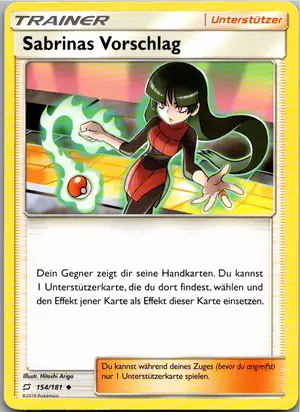 Pokémon-Karte Sabrinas Vorschlag 154/181 Teams Sind Trumpf