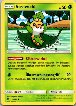 Pokémon-Karte Strawickl 7/236 Bund der Gleichgesinnten