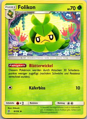 Pokémon-Karte Folikon 8/236 Bund der Gleichgesinnten