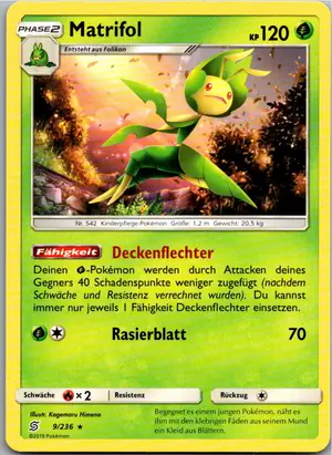 Pokémon-Karte Matrifol 9/236 Bund der Gleichgesinnten