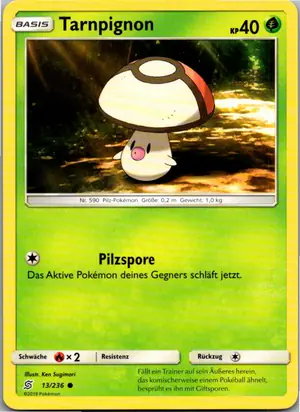 Pokémon-Karte Tarnpignon 13/236 Bund der Gleichgesinnten