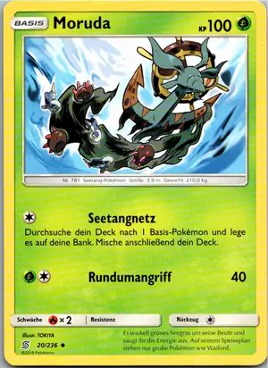 Pokémon-Karte Moruda 20/236 Bund der Gleichgesinnten