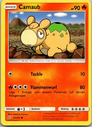 Pokémon-Karte Camaub 23/236 Bund der Gleichgesinnten