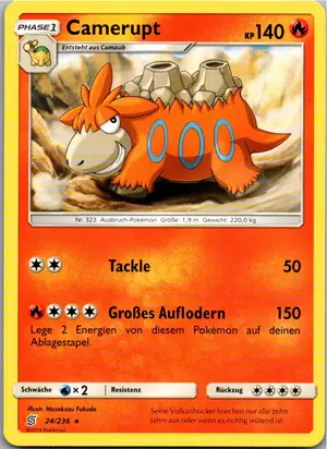 Camerupt Exemplar 1,25 €