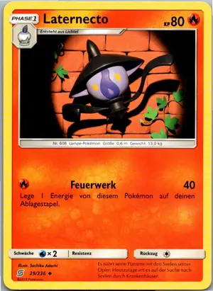 Pokémon-Karte Laternecto 29/236 Bund der Gleichgesinnten