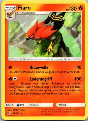 Pokémon-Karte Fiaro 32/236 Bund der Gleichgesinnten