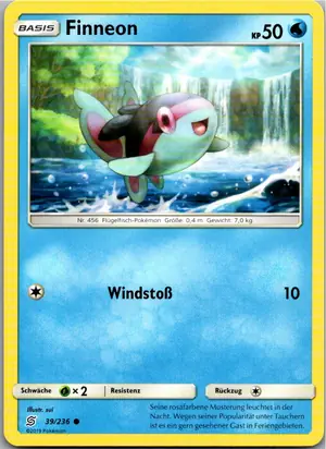Pokémon-Karte Finneon 39/236 Bund der Gleichgesinnten