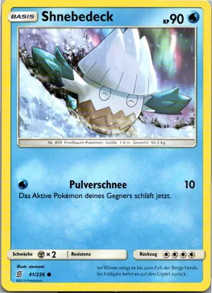 Pokémon-Karte Shnebedeck 41/236 Bund der Gleichgesinnten