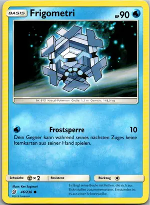 Pokémon-Karte Frigometri 46/236 Bund der Gleichgesinnten