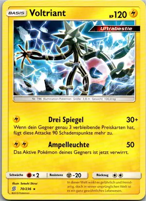 Pokémon-Karte Voltriant 70/236 Bund der Gleichgesinnten