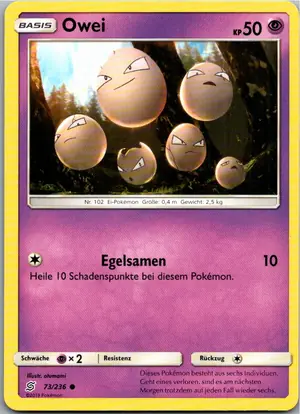 Pokémon-Karte Owei 73/236 Bund der Gleichgesinnten