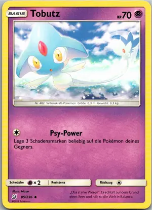 Pokémon-Karte Tobutz 85/236 Bund der Gleichgesinnten