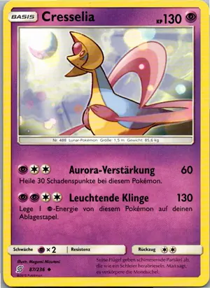 Pokémon-Karte Cresselia 87/236 Bund der Gleichgesinnten