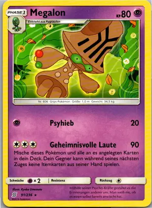 Pokémon-Karte Megalon 91/236 Bund der Gleichgesinnten