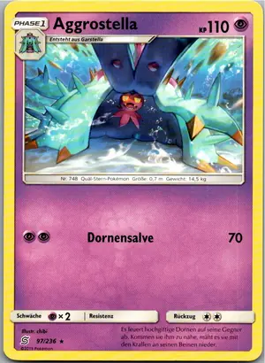 Pokémon-Karte Aggrostella 97/236 Bund der Gleichgesinnten