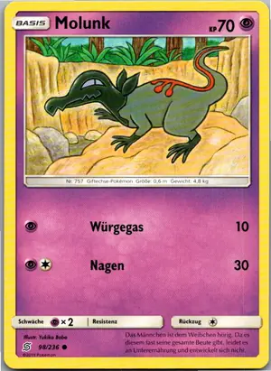Pokémon-Karte Molunk 98/236 Bund der Gleichgesinnten