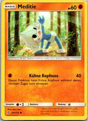 Pokémon-Karte Meditie 109/236 Bund der Gleichgesinnten