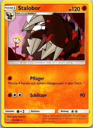Pokémon-Karte Stalobor 119/236 Bund der Gleichgesinnten