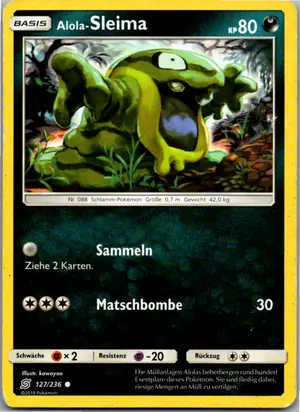 Pokémon-Karte Alola-Sleima 127/236 Bund der Gleichgesinnten