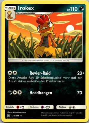 Pokémon-Karte Irokex 138/236 Bund der Gleichgesinnten