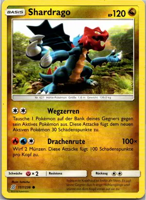 Pokémon-Karte Shardrago 157/236 Bund der Gleichgesinnten