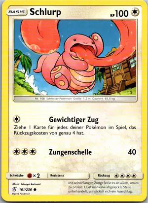 Pokémon-Karte Schlurp 161/236 Bund der Gleichgesinnten