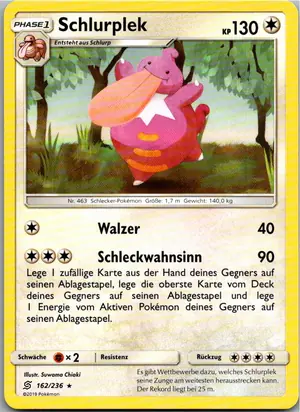 Pokémon-Karte Schlurplek 162/236 Bund der Gleichgesinnten