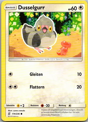 Dusselgurr Exemplar 1,25 €