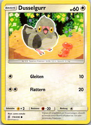 Dusselgurr Exemplar 1,25 €