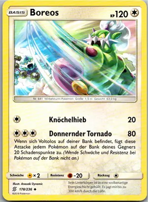 Pokémon-Karte Boreos 178/236 Bund der Gleichgesinnten