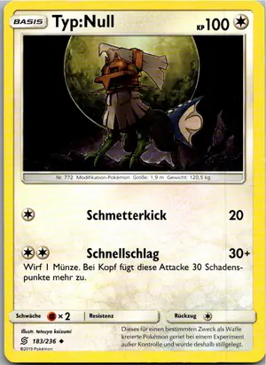 Pokémon-Karte Typ:Null 183/236 Bund der Gleichgesinnten