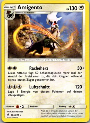 Pokémon-Karte Amigento 184/236 Bund der Gleichgesinnten