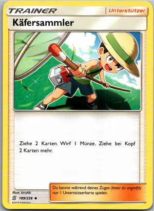 Pokémon-Karte Käfersammler 189/236 Bund der Gleichgesinnten
