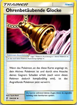 Pokémon-Karte Ohrenbetäubende Glocke 194/236 Bund der Gleichgesinnten